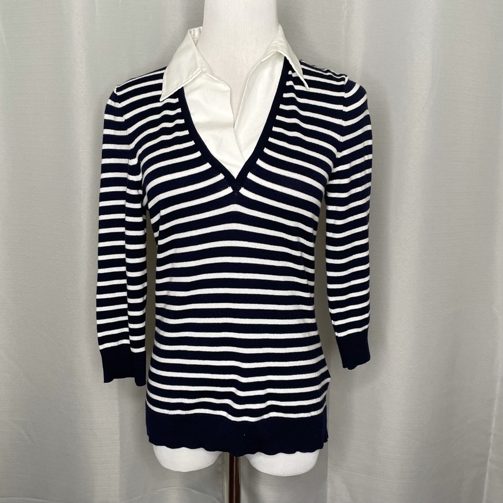 LRL twofer knit top
